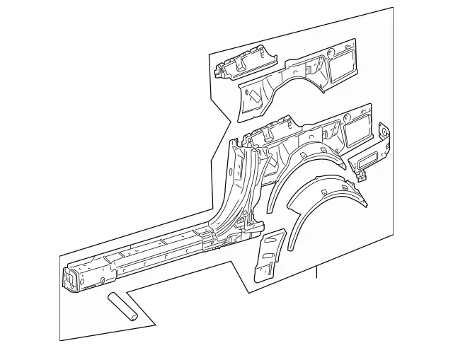 2306300701 - Side Panels: Side Panel for Mercedes-Benz: SL500, SL55 AMG, SL550, SL600, SL63 AMG, SL65 AMG Image image