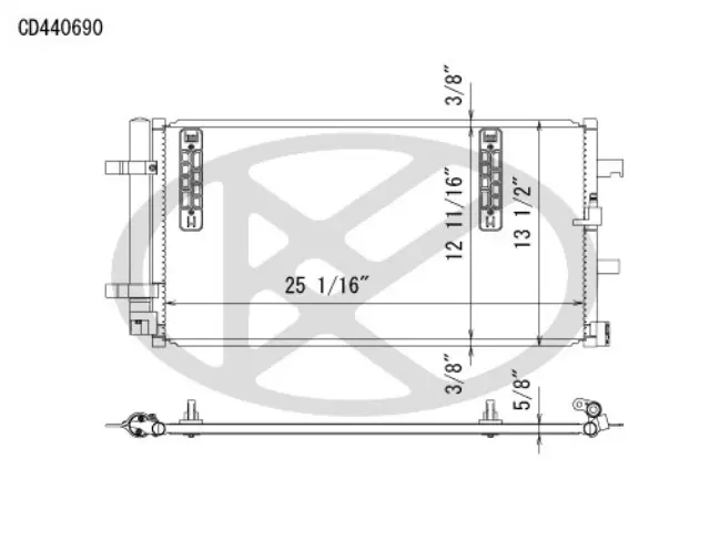 CD440690 - Air Conditioning &amp; Heat: Koyorad A/C Condenser for Koyo Image