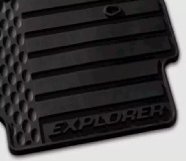 6L2Z7813300A - Interior: All-Weather Vinyl Floor Mats, Ebony for Ford Image