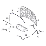 M1PZ16B990A - : 2021-2024 Ford Bronco Sport - Front Weather-Strip for Ford: Bronco Sport Image