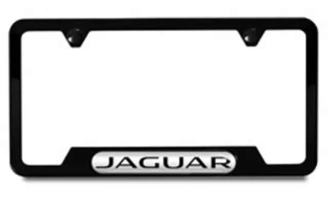 C2A1175 - Exterior: License Plate Frame, Black Frame for Jaguar: E-Pace, F-Pace, F-Type, I-Pace, XE, XF, XJ, XJR575, XK Image