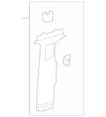 46369082009H93 - Body: Upper Center Pillar Trim for Mercedes-Benz Image