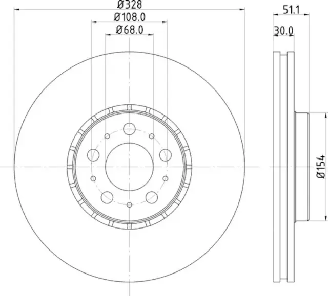 355125581 - : Disc Brake Rotor for Hella Pagid Image