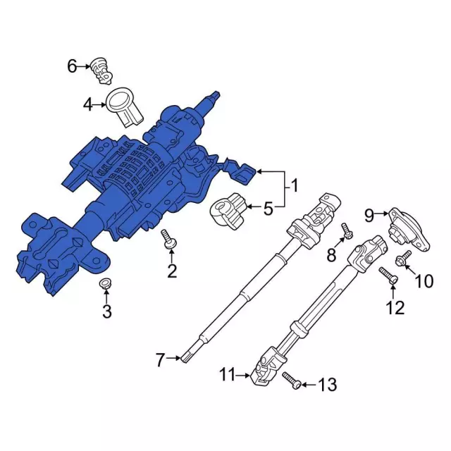 FL3Z3C529BG - Steering: Steering Column for Ford Image