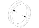 1644200620 - : Brake Shoe for Mercedes-Benz Image