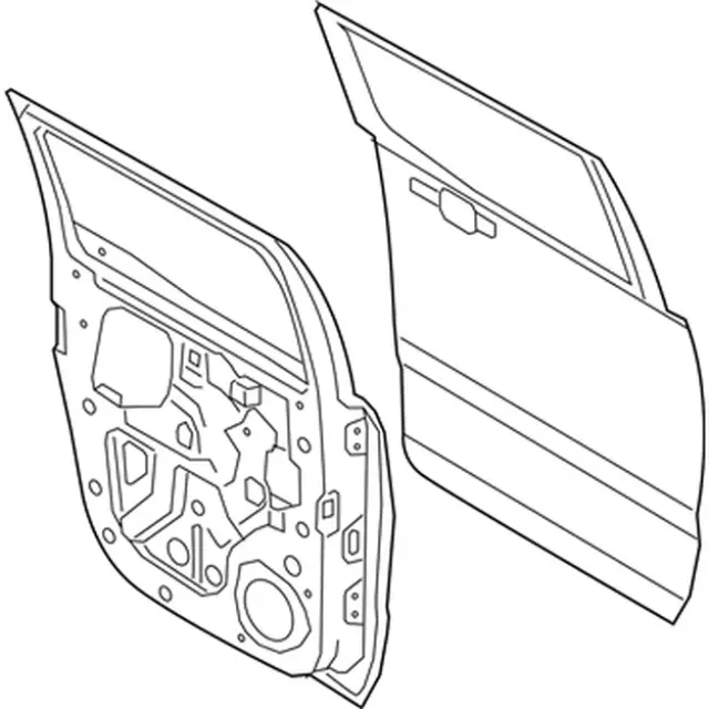 KB3Z2624631A - Body: Door Shell for Ford Image