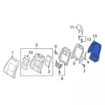 LB5Z7860762BB - : Seat Back Panel for Ford: Police Interceptor Utility Image