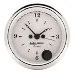 1686 - : GAUGE, CLOCK, 2 1/16", 12HR, ANALOG, OLD TYME WHITE for AutoMeter Image