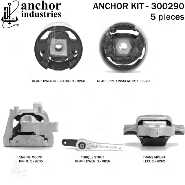 300290 - Engines &amp; Components: Anchor Engine Mount Kit for Anchor Image