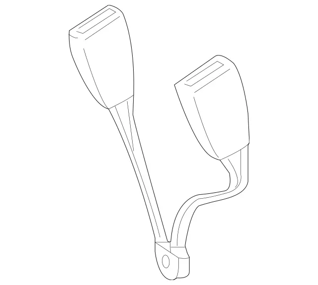 46386009699A86 - Electrical: Center Buckle for Mercedes-Benz Image