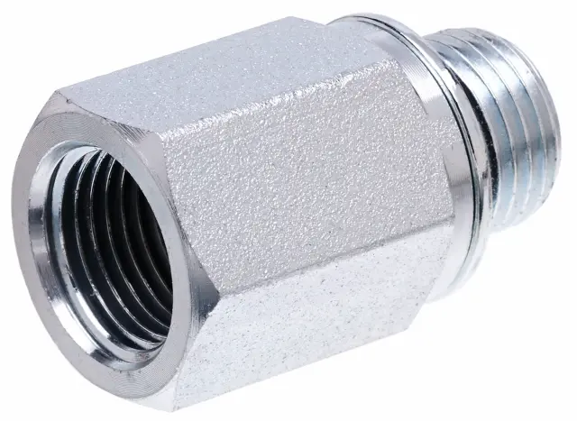 G631201606 - : Male Metric with O-Ring to Female Pipe NPTF (Metric Conversion) for Gates Image
