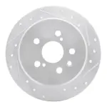 63176066R - : DFC Brake Rotor - Drilled and Slotted - Silver for DYNAMIC FRICTION Image