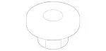 910112006003 - Electrical System: Hexagon Nut for Mercedes-Benz Image