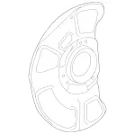 2124201644 - : Backing Plate for Mercedes-Benz Image