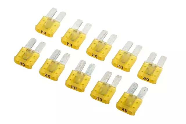 19209794 - : 20 Amp Multi-Purpose Fuse (THIS IS A SINGLE FUSE.  NOT A PACKAGE OF TEN) for Cadillac: Escalade, Escalade ESV, XT5 | Chevrolet: Silverado 1500, Silverado 1500 LD, Silverado 1500 LTD, Silverado 2500 HD, Silverado 3500 HD, Suburban, Tahoe | GMC: Sierra 1500, Sierra 1500 Limited, Sierra 2500 HD, Sierra 3500 HD, Yukon, Yukon XL Image