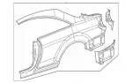 2166300421 - Side Panels: Fender, Rear for Mercedes-Benz Image