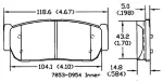 13050755 - Brake: Disc Brake Pad Set for OmniParts Image