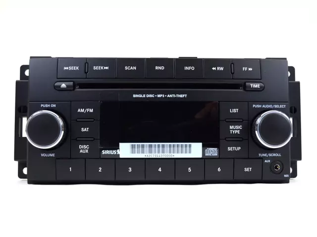 5091163AF - : Multi Media Radio for Chrysler: 200 | Dodge: Avenger, Caliber, Challenger | Jeep: Compass, Patriot Image