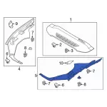 LJ8Z5802038C - Body: Fender Ledge Cover for Ford: Mustang Mach-E Image
