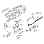 ML3Z15046A62AB - : 2021-2023 Ford F-150 - Upper Molding for Ford: F-150 Image