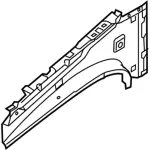 7T1Z6116154A - Body: Upper Rail for Ford: Transit Connect Image