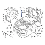 KR3Z16C826B - : 2020-2022 Ford Mustang - Lift Cylinder for Ford: Mustang Image
