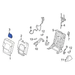 M2DZ98611A08AB - Body: Headrest for Ford Image