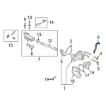 L1MZ7G071A - : Water Hose for Ford: Explorer, Police Interceptor Utility | Lincoln: Aviator Image