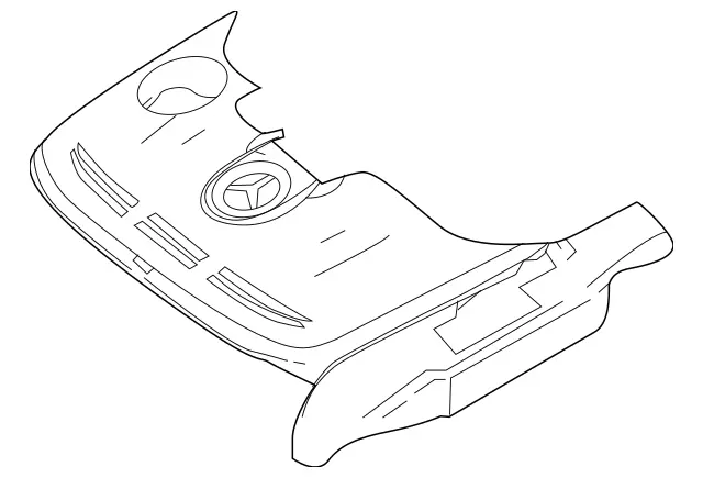 2760100267 - Chassis Sheet Metal Parts/Air Intake: Cover for Mercedes-Benz: C300, C350, GLK350, SL400, SLK350 Image image