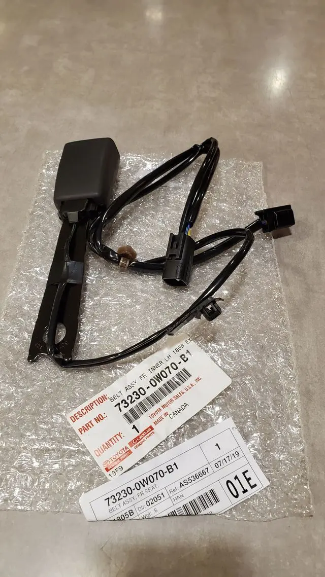 732300W070B1 - : Belt Assembly,  Front Seat Inner,  Left for Toyota Image