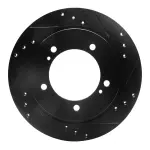 63347060R - : DFC Brake Rotor - Drilled and Slotted - Black for DYNAMIC FRICTION Image