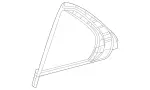 1677300807 - Rear Doors: Side Window Pane for Mercedes-Benz Image