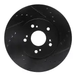 63359055R - : DFC Brake Rotor - Drilled and Slotted - Black for DYNAMIC FRICTION Image