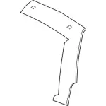 8F9Z74404A06A - Body: Weatherstrip for Ford: Freestyle, Taurus X Image