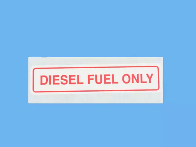 4428652 - Fuel and Accelerator Pedal: Diesel Fuel Only Label for Mopar Image image