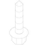 543 - Interior Trim/Exterior Detachable Parts: Tapping Screw for Mercedes-Benz Image