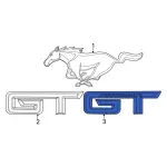 PR3Z6342528E - : Emblem for Ford: Mustang Image