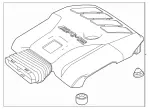1390108800 - : Engine Cover for Mercedes-Benz Image