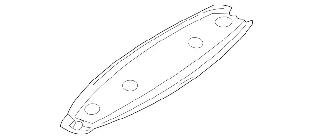 16474013707E94 - Body: Upper Gate Trim for Mercedes-Benz Image