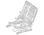 2479203105 - Rear Seat: Seat Frame Base for Mercedes-Benz: EQB 250+, EQB 300, EQB 350, GLB250, GLB35 AMG Image