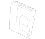 2469200716 - : Padding, Rear Seat Backrest for Mercedes-Benz Image