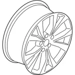 KT4Z1007J - : Wheel, Alloy for Ford: Edge Image