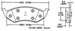 13054060 - : Disc Brake Pad Set for OmniParts Image