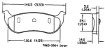 13054158 - : Disc Brake Pad Set for OmniParts Image