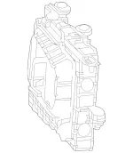 2225050600 - Radiator: Air Duct Segment for Mercedes-Benz Image