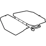 JL3Z14D696G - Body: Seat Cushion Heater for Ford: F-250 Super Duty, F-350 Super Duty Image