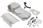 30220 - : Holley GM Gen V LT Swap Oil Pan - as Cast with Turbo Oil Return for Holley Image
