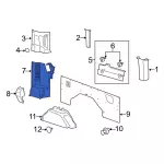 CK4Z6131113ZA - Body: Rear Molding for Ford Image