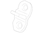 1647200004 - Rear Doors: Lock Striker for Mercedes-Benz: GL320, GL550, ML320, ML350, ML450, ML500, ML550, ML63 AMG, R320, R350, R500 Image