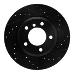 63331046R - : DFC Brake Rotor - Drilled and Slotted - Black for DYNAMIC FRICTION Image